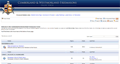 Desktop Screenshot of forum.cumbriafreemasons.org