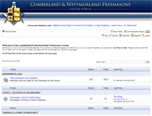 Tablet Screenshot of forum.cumbriafreemasons.org