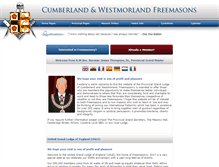 Tablet Screenshot of cumbriafreemasons.org